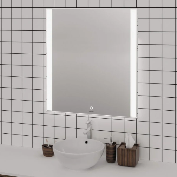 Зеркало с подсветкой Grossman Avrora 60 см прямоугольное 116080 (детальная фотография), современные, hi-tech