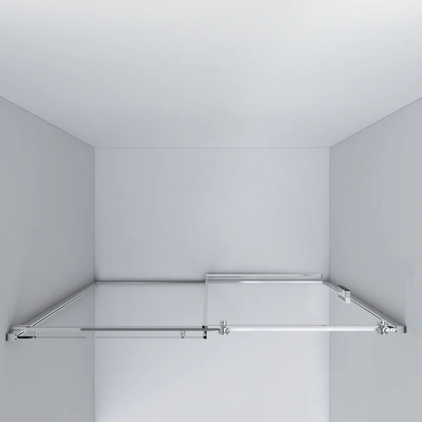 Душевая дверь в нишу Vincea Como 120 см профиль хром, стекло тонированное VPS-1C120CG (детальная фотография), недорогие, в нишу, стеклянные