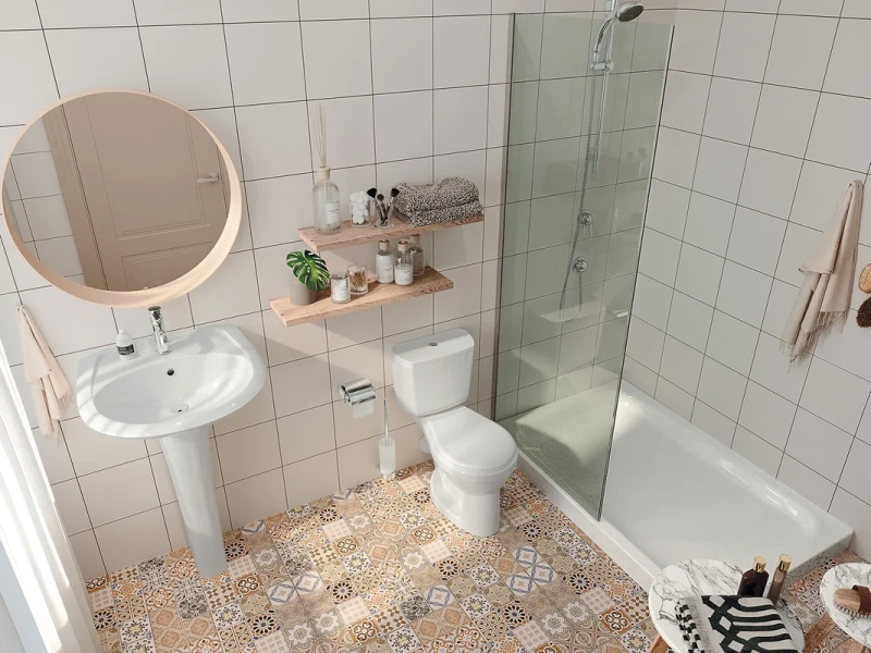 Унитаз компакт Santek Бриз с диагональным выпуском 1.WH20.2.569 (детальная фотография), в наличии