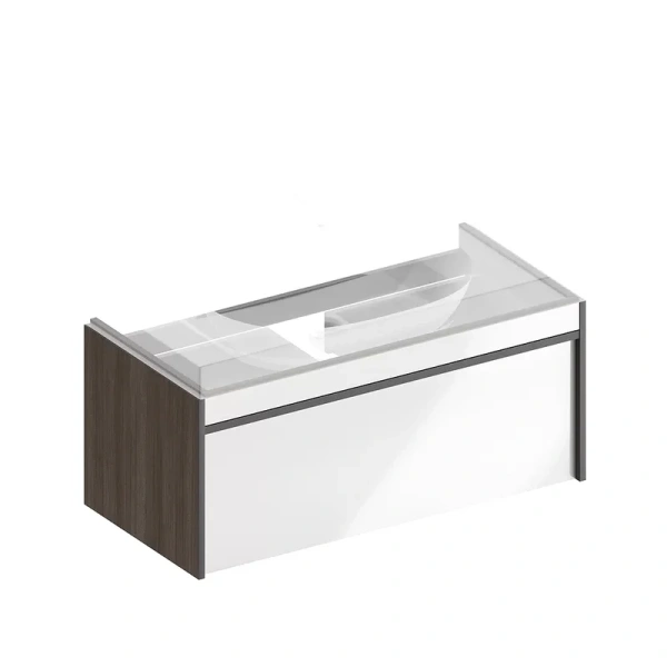 Тумба под раковину подвесная Kerama Marazzi Modula 100 см арабика MOD.100.1+1\AR (детальная фотография)