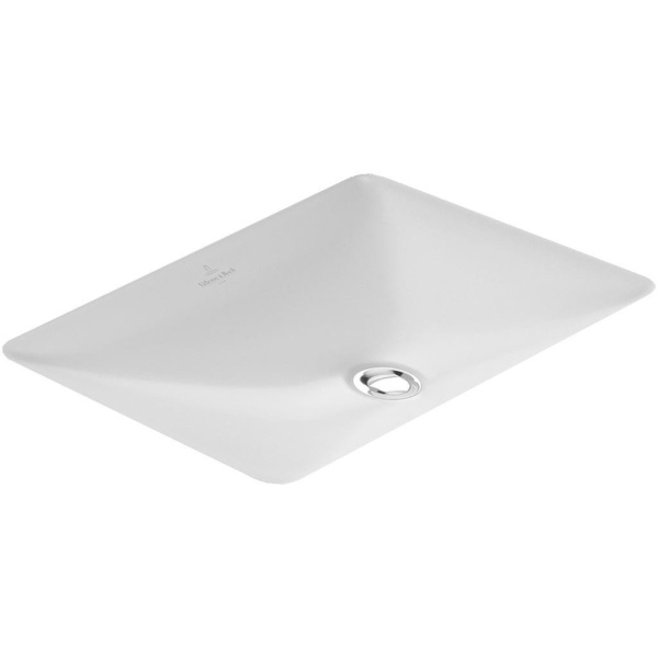 Раковина Villeroy & Boch Loop & Friends 67 см с антигрязевым покрытием 616320R1 (детальная фотография), современные, hi-tech