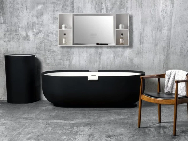 Ванна из искусственного камня NTBagno Stelvio NT306, 180 х 90 см (детальная фотография), без гидромассажа