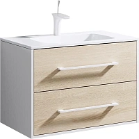 Тумба под раковину подвесная Aqwella Майами 75 см дуб сонома