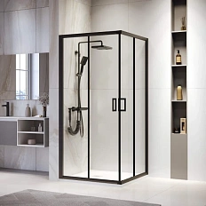 Душевой уголок RGW Passage PA-39B 100х100 см профиль черный