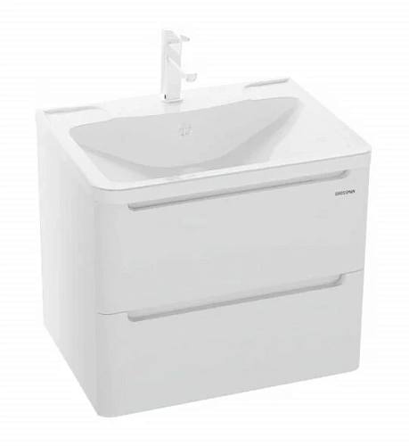 Тумба под раковину подвесная Grossman Адель 59 см белая - фото 1