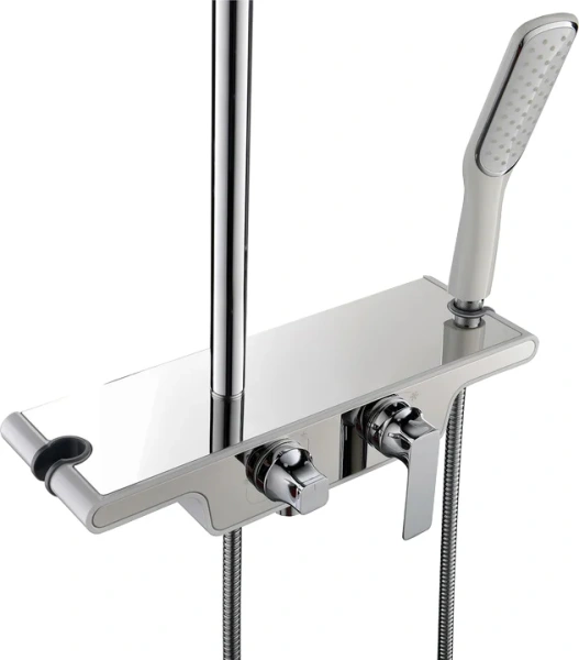 Душевая стойка для ванны и душа Lemark Tropic LM7006C (детальная фотография), хром