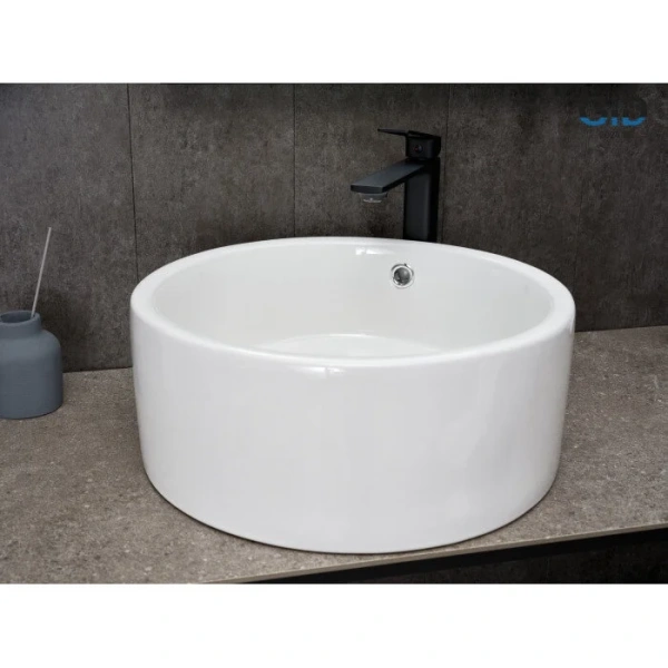 Раковина GID Esfera N9130 42 см белая 51212 (детальная фотография), накладные (на столешницу)