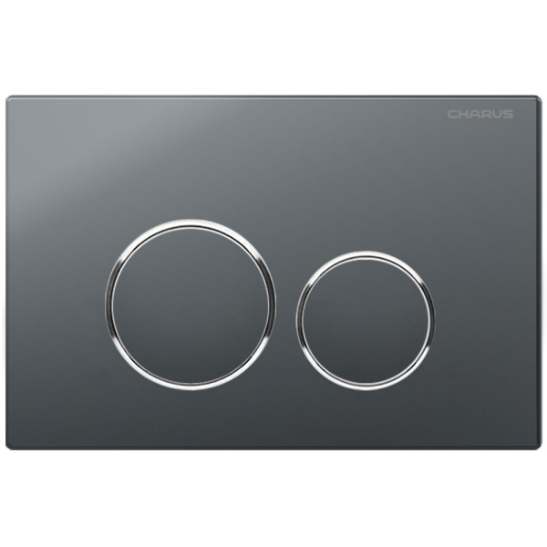 Клавиша смыва Charus Spazio графит FP.330.GRP.01 (детальная фотография)