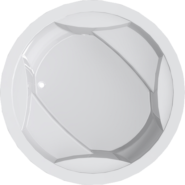 Ванна из литьевого мрамора Astra-Form Аврора 186х186 см (детальная фотография), современныe, hi-tech