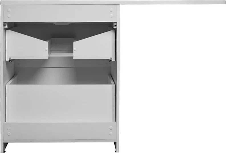 Тумба под раковину напольная Style Line Даллас 68 см белая СС-00000557 (детальная фотография), окрашенные