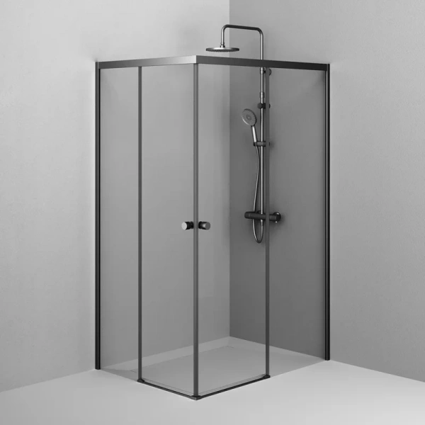 Душевой уголок Am.Pm X-Joy 120x90 см профиль черный W94G-403-120290-BТ1К (детальная фотография), современные, hi-tech