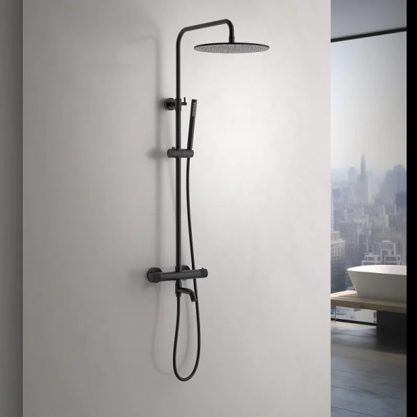 Душевая стойка Timo Saona черная SX-2380/03 (детальная фотография), черные