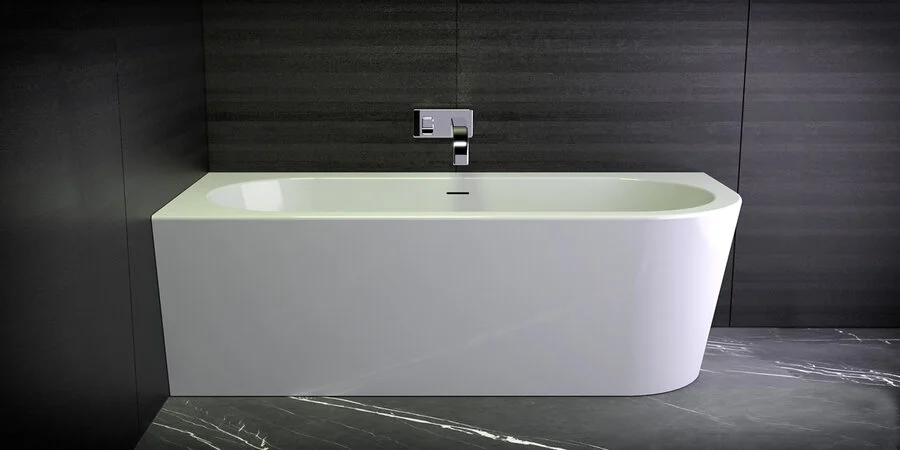 Ванна акриловая Knief Wall 0100-277 180 х 80 см угловая (L/R) 0100-277-L (детальная фотография), приставные, встраиваемые