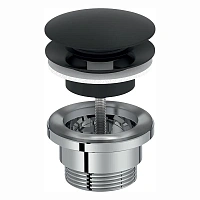 Донный клапан Jacob Delafon черный матовый