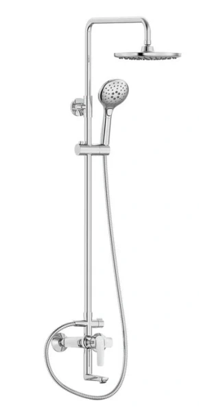 Душевая стойка IDDIS Ray с верхним душем хром RAYSB3Fi06 (детальная фотография)