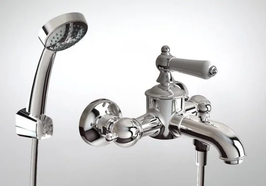 Смеситель для ванны Bravat Art F675109C-B (детальная фотография), современные, hi-tech