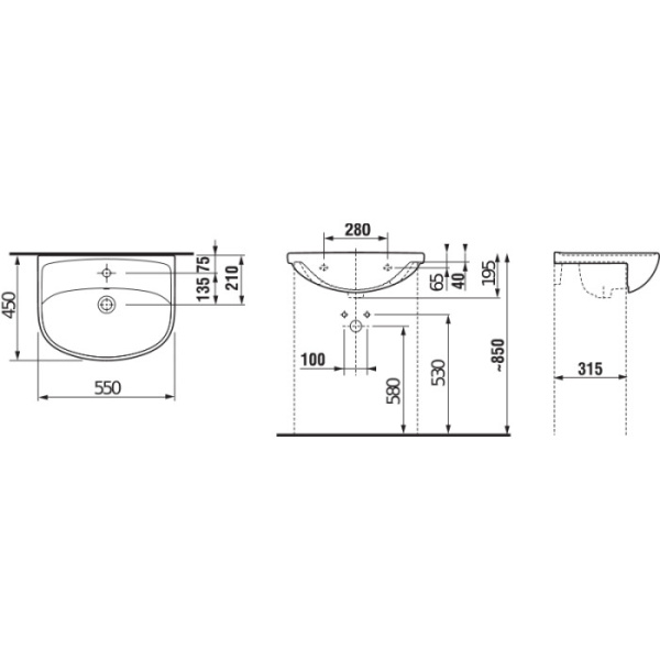 Схема (детальная фотография), встраиваемые (в столешницу), накладные (на столешницу)