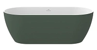 Ванна акриловая Ravak Freedom O TEC CD11200000, 170 x 77 см, отдельностоящая, серо-зеленая, слив-перелив белый