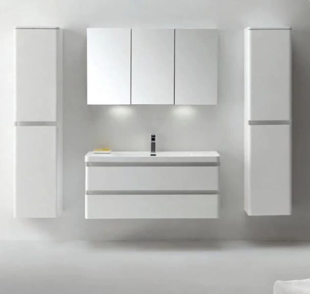 Тумба под раковину подвесная BelBagno Energia-N 120 см bianco lucido ENERGIA-N-1200-2C-SO-BL (детальная фотография)