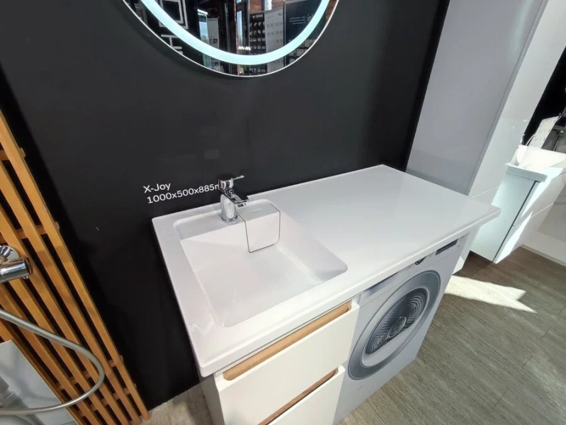 Раковина над стиральной машиной Am.Pm X-Joy 100 см правосторонняя M85AWPR1001WG (детальная фотография) index_1