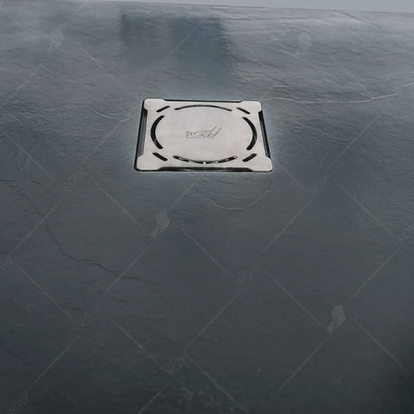 Душевой поддон RGW Stone Tray ST-G 100х80 см прямоугольный графит 16152810-02 (детальная фотография), 100x80 см
