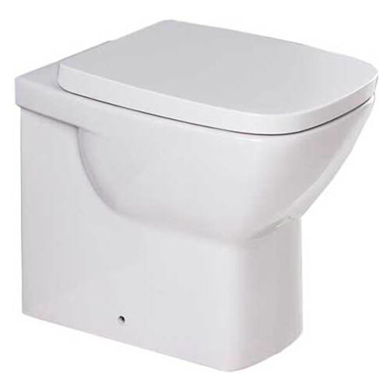 Унитаз напольный Belbagno Lago BB128CB с горизонтальным выпуском, белый (детальная фотография)