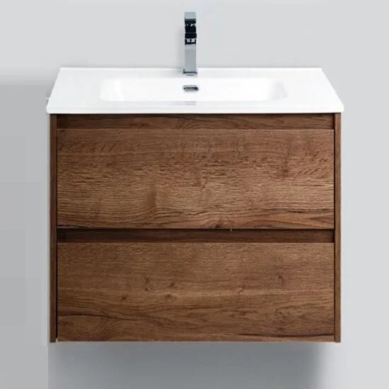 Тумба под раковину подвесная BelBagno Kraft 50 см rovere tabacco KRAFT 39-500/390-2C-SO-RT (детальная фотография)