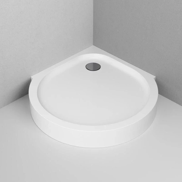 Душевой поддон Am.Pm Like 95x95 см белый W83T-333-095W (детальная фотография), средние от 15 до 30 см