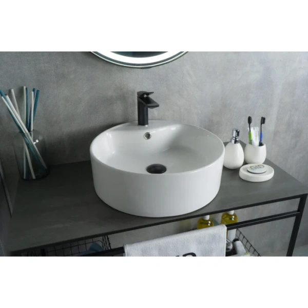 Раковина GID Esfera N9008b 46 см белая 51104 (детальная фотография), керамические