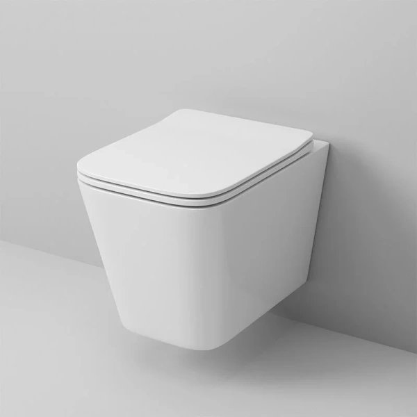 Унитаз подвесной Grossman безободковый GR-4441S (детальная фотография), без бачка, со скрытым бачком