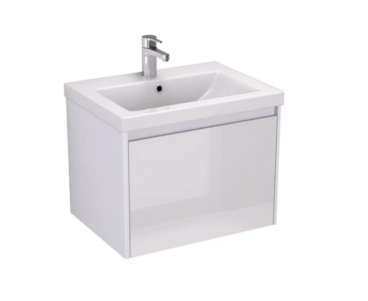 Тумба под раковину подвесная Velvex Klaufs 60 см белая tpKLA.60.1Y-616.216 (детальная фотография)