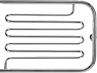 Полотенцесушитель водяной Terminus Фокстрот-Лиана 500x700 хром
