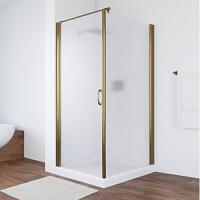 Душевой уголок профиль бронза стекло сатин Vegas-glass