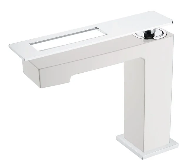 Смеситель для раковины Boheme Q белый/хром 141-WCR (детальная фотография)