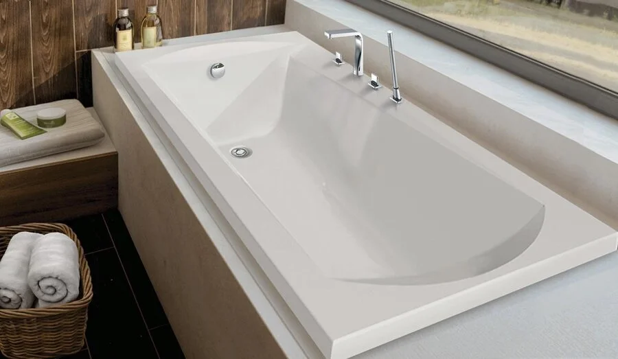 Акриловая ванна C-Bath Clio CBQ003005 160 х 70 см, белая (детальная фотография), акриловые