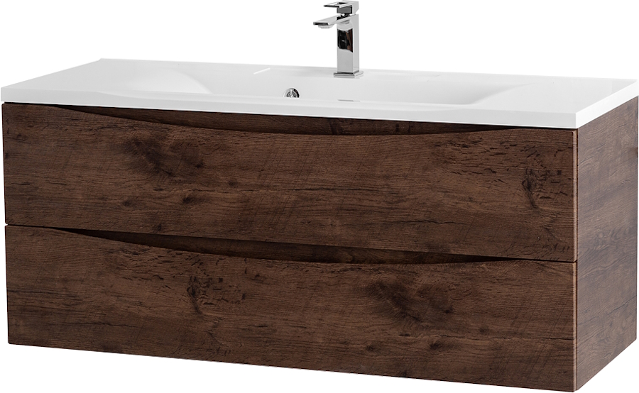 Тумба под раковину подвесная BelBagno Marino 120 см rovere moro MARINO-1200-2C-SO-RW-P (детальная фотография)