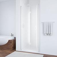 Душевая дверь профиль черный матовый стекло сатин Vegas-glass