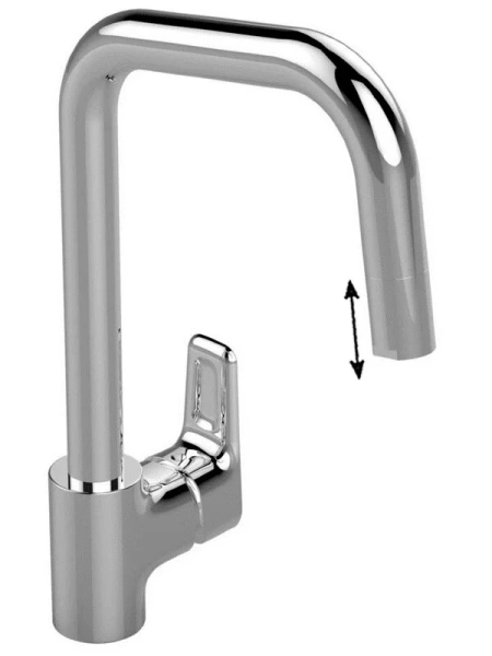 Смеситель для кухни Ideal Standard Ceraplan III с выдвижным изливом B0960AA (детальная фотография)