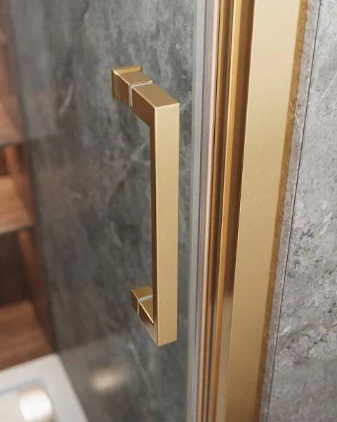 Душевой уголок Cezares Molveno 120х90 см стекло прозрачное профиль золото MOLVENO-AHF-31-120/90-C-BORO-IV (детальная фотография), 120х90