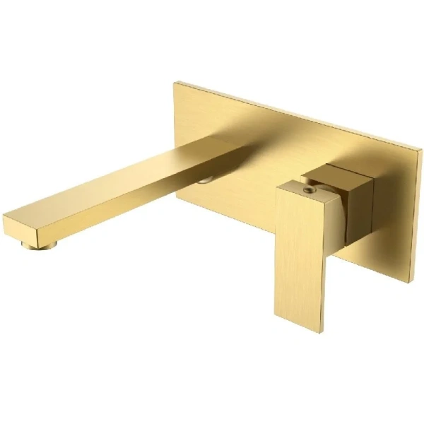 Смеситель для раковины Boheme Qubic золото матовое 475-MG (детальная фотография)