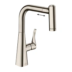 Смеситель для кухни Hansgrohe Metris M71 под сталь