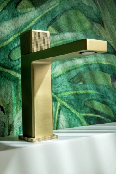 Смеситель для раковины Boheme Quad автоматический matt gold 159-MG (детальная фотография), золото