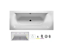 Ванна гидромассажная Riho Linares 180 x 80 см, FLOW