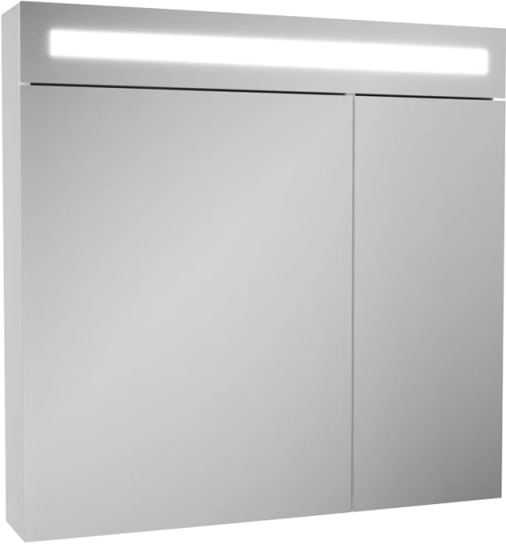 Зеркальный шкаф с подсветкой OWL 1975 Nyborg 80 см с двумя распашными дверцами OW06.07.00 (детальная фотография)