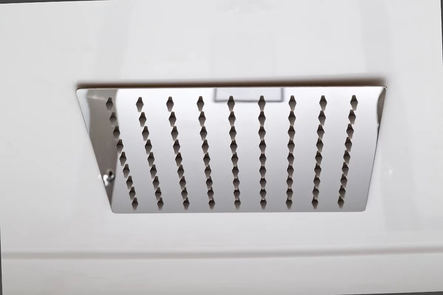 Душевая кабина Deto EM 150x85 см с гидромассажем EM4515GM (детальная фотография), пристенные, с гидромассажем, с ванной, c тропическим душем, с вентиляцией, с крышей, с сиденьем