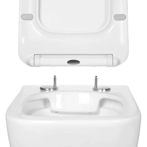 Унитаз подвесной Акватек Дельта белый AQ1911-00 (детальная фотография), фарфор, керамика