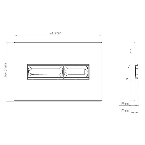 Клавиша смыва Vincea хром VFP-732CH (детальная фотография), в наличии
