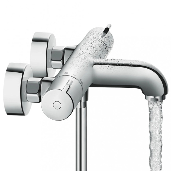 Смеситель для ванны Hansgrohe Ecostat термостатический 13201000 (детальная фотография), для ванны