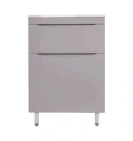 Тумба под раковину напольная Style Line Бергамо 60 см серая