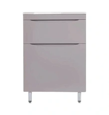 Тумба под раковину напольная Style Line Бергамо 60 см серая